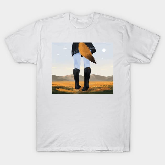 Fox With Socks T-Shirt by Freeminds